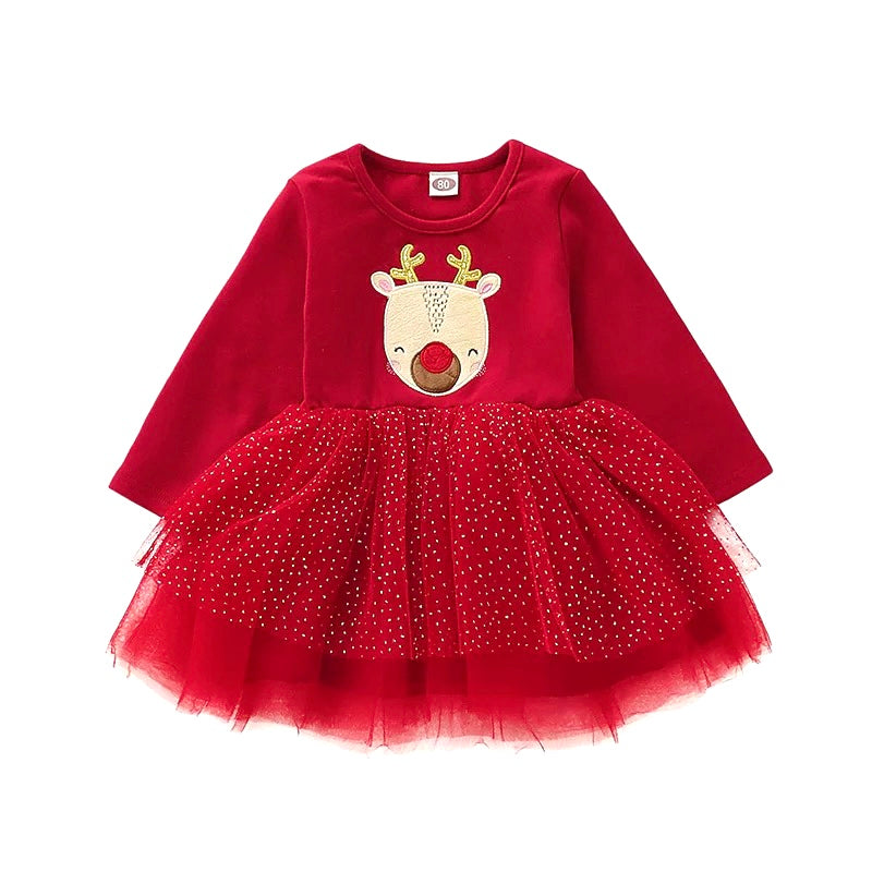 white christmas dresses Mrs. Claus Holiday Cape and Hand Muff Set with Red Velvet Dress main image 0