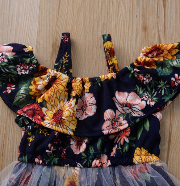 Eva Floral Mesh Jumpsuit