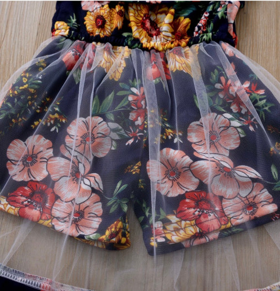 Eva Floral Mesh Jumpsuit