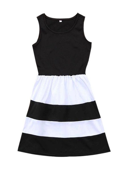 Black & White Mommy & Me Dress