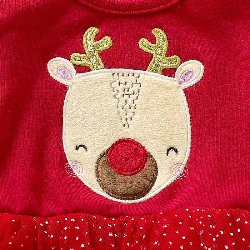 mini rodini reindeer dress Little Miss Reindeer Dress – House Of Kids Childrens Boutique