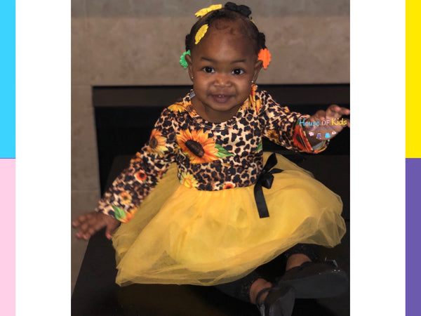 Isabella Sunflower Dress